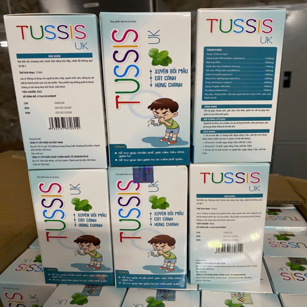 Siro Ho Tussis E Bé Xanh Lọ 125Ml