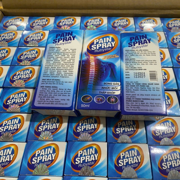 Xịt Giảm Đau Xương Khớp Pain Spray (Chai 50Ml)