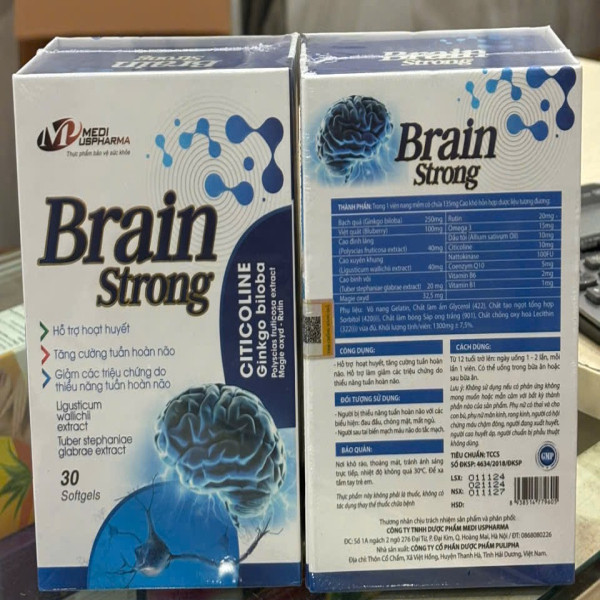 Brain Strong Gỗ Hộp 30 Viên