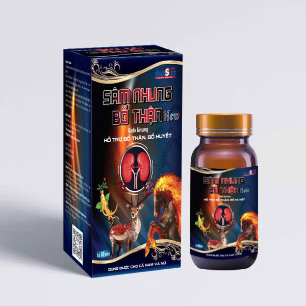 Sâm Nhung Bổ Thận (Thường) _Md Đen, Dadison (Lọ 30V)