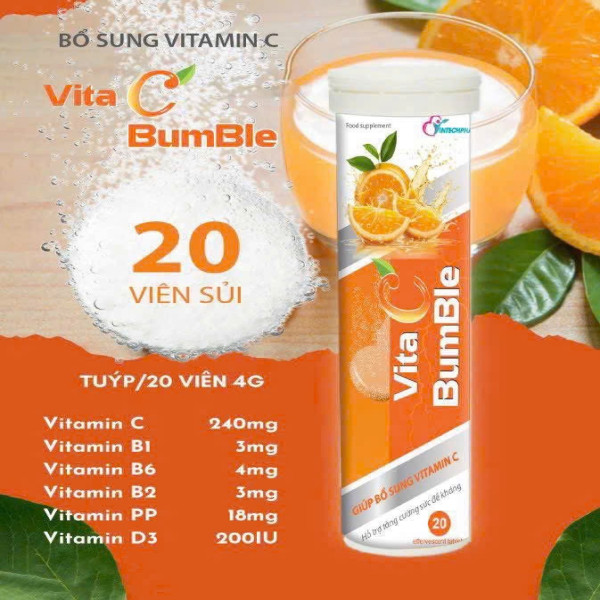 C Sủi Vita BumBle Cam (Cọc 10T/20v)
