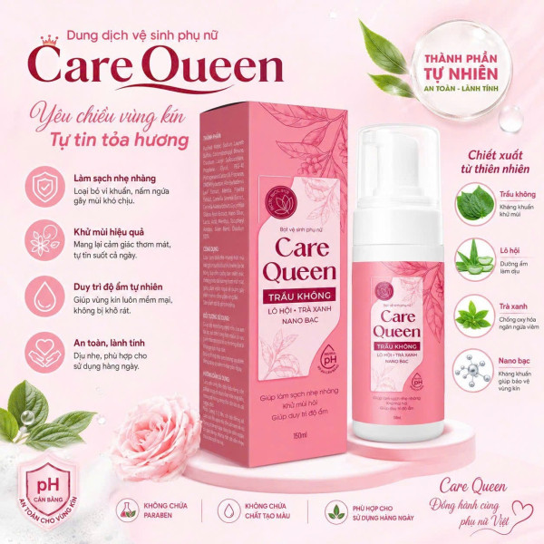 Bọt Vệ Sinh Ddvs Care Queen Hồng Lọ 150 Ml K 90