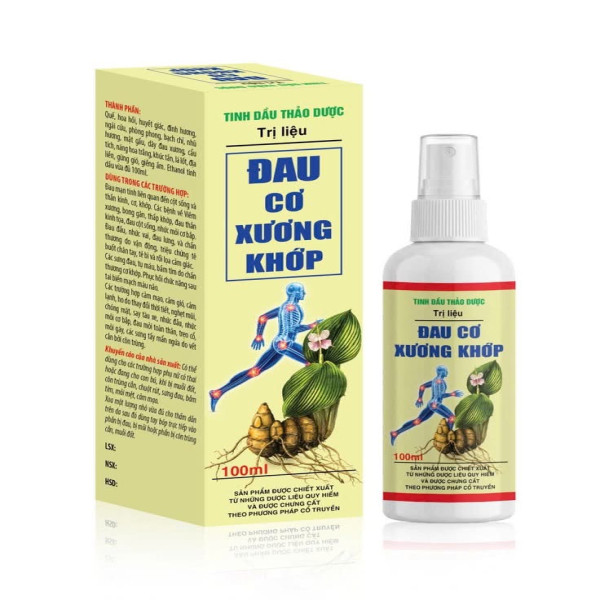 Xịt Khớp Đau Cơ Xương Khớp Vàng K216