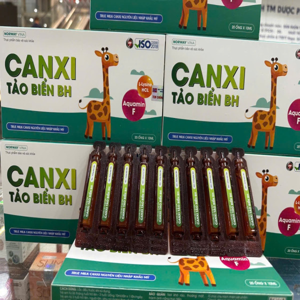 Canxi Tảo Biển Bh Hộp 20 Ống *10 Ml, canxi ống