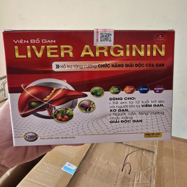 Bổ Gan Liver Arginin Đỏ Mới Md (H/60v)