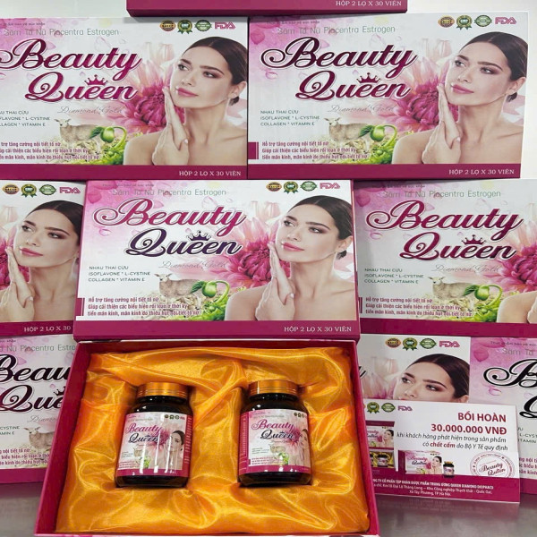 Beauty Queen Hộp Gỗ 2 Lọ *30 Viên Kiện 36H