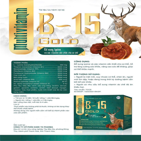 15B Gold Xanh Th ( 10 Vỉ X 10 Viên)