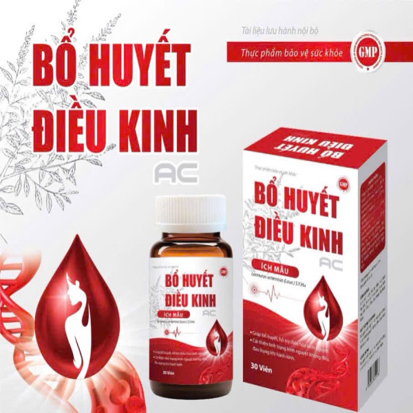 Bổ Huyết Điều Kinh Ac Đỏ Mới Lọ 30 Viên