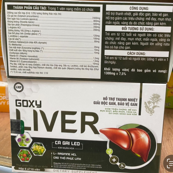 Goxy Liver Cà Gai Leo Đen Hộp( 6 Vỉ * 10 Viên)