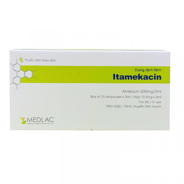 Itamekacin Amikacin 500Mg/2Ml - Medlac (H/10O/2Ml)