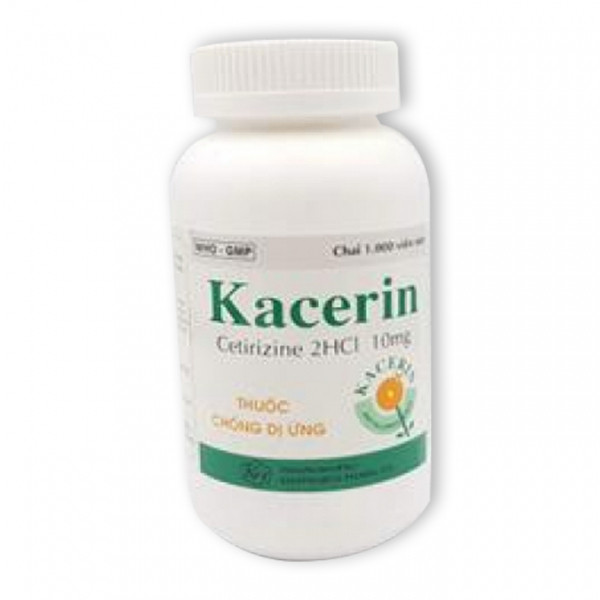 Kacerin To Cetirizine 10Mg _Khánh Hòa (Lọ1000V)