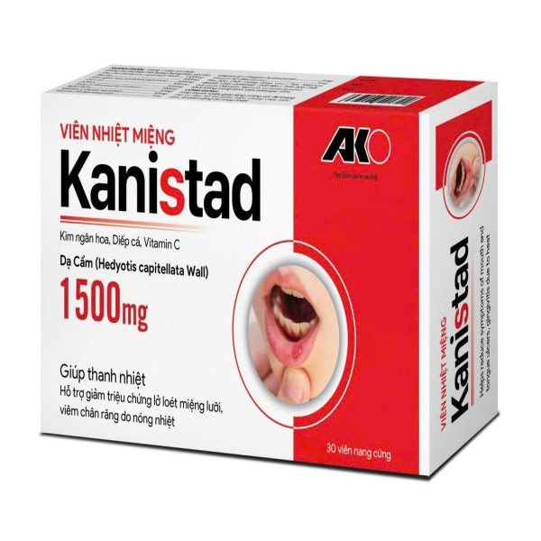 Kanitas Viên Nhiệt Miệng _ đỏ Ako (H3Vỉ X 10V)