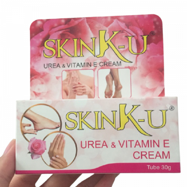 Kem Bôi Nứt Gót Chân Skink-U Urea & Vitamin E Cream Hoàng Tuấn (T30Gr)