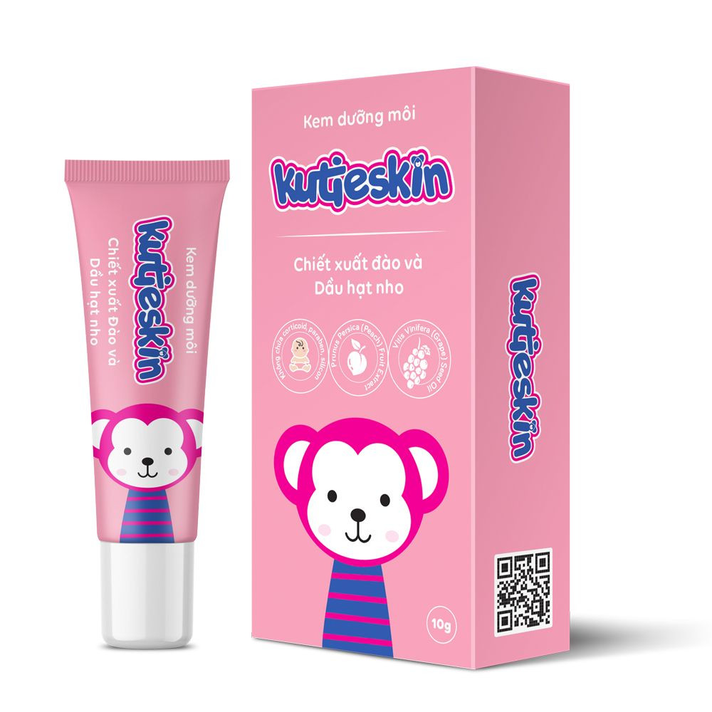 Kutieskin Dưỡng Môi Cho Bé _Hồng (T/10G)