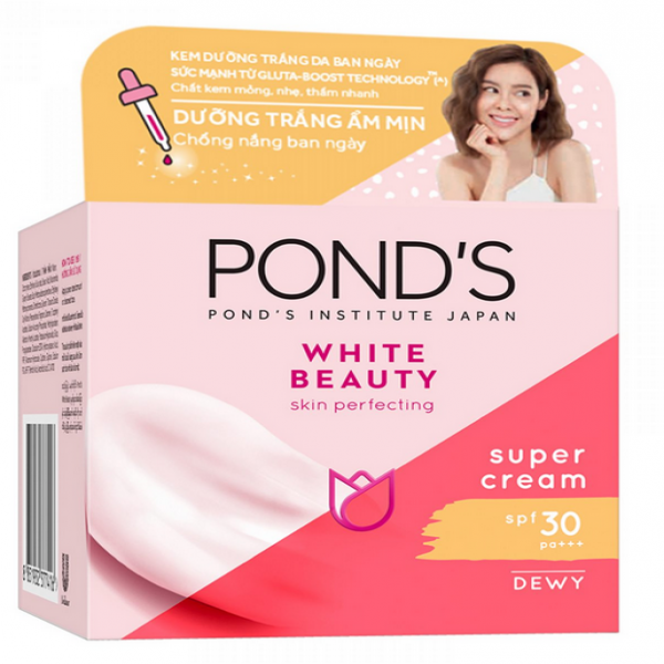 Kem Dưỡng Trắng Pond's White Beauty Super Ban Ngày (Lọ30Gr)
