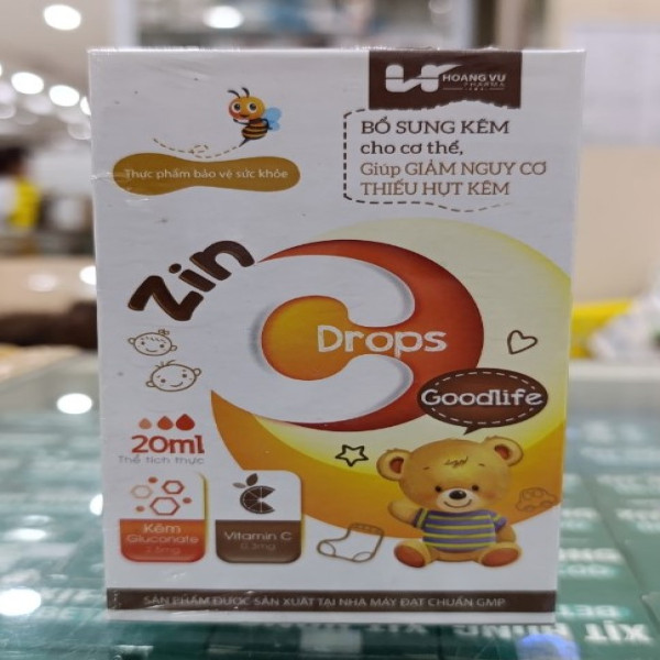 Kẽm Nhỏ Giọt Zin C _Hoàng Vũ (Lọ20 Ml)