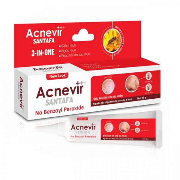 Kem Mụn Acnevir Santafa (T15Gr) (Đỏ)