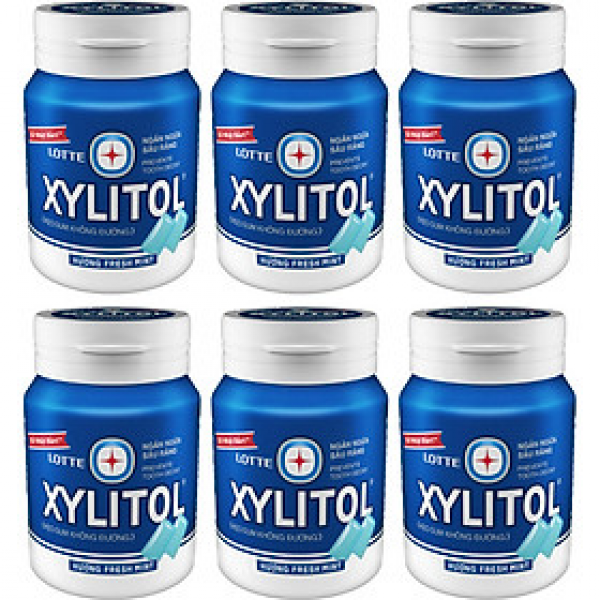 Kẹo Cao Su Xylitol Fresh Mint (Lốc6C58Gr)