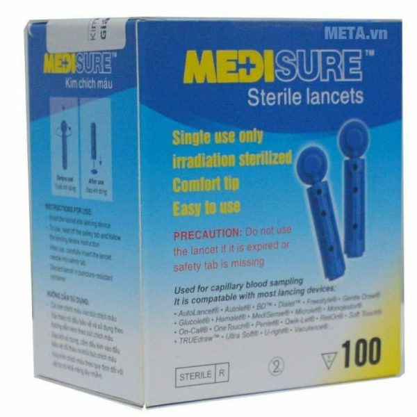Kim Lấy Máu Thử Tiểu Đường Medisure (H/100C)