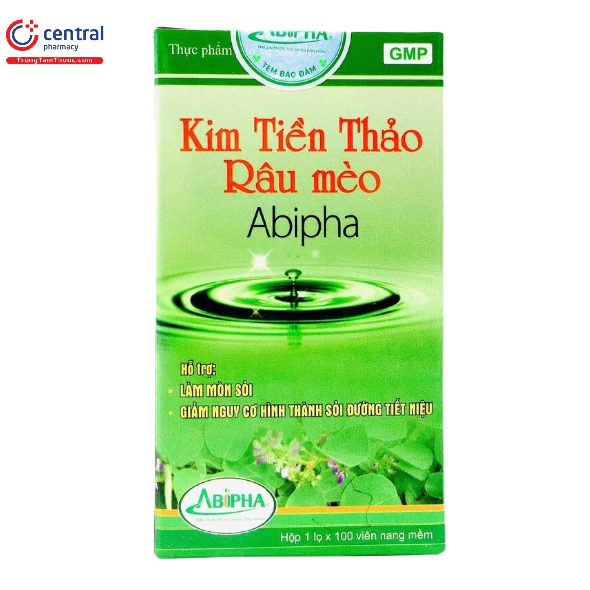 Kim Tiền Thảo Râu Mèo _Abiphar (Lọ100V Nang Mềm) bán combo 10 lọ, hàng điểm