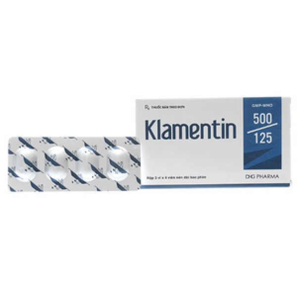 Klamentin 625Mg _Dhg Hậu Giang (Hộp3 Vỉ X 4V)