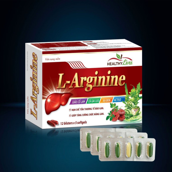 Bổ Gan L- Arginine Đỏ _Hdv (H12 Vỉ X 5 Viên)