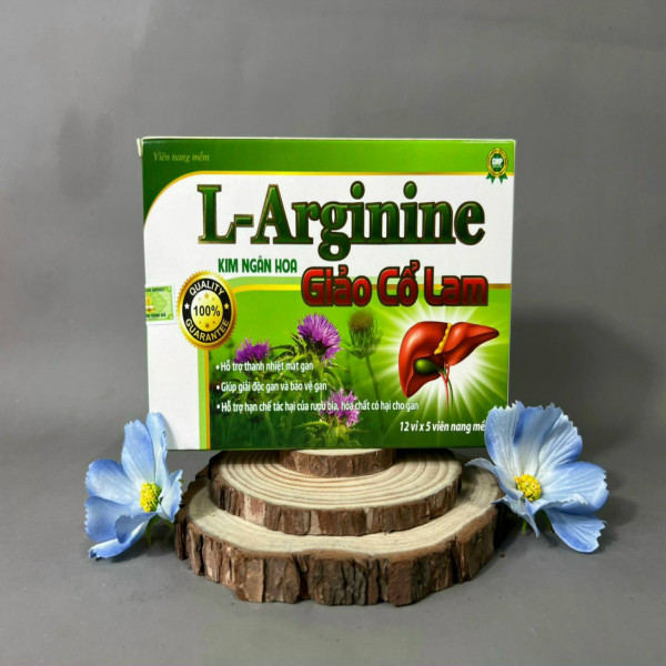 Bổ Gan L-Arginine Kim Ngân Hoa Giảo Cổ Lam (H60V) K66H