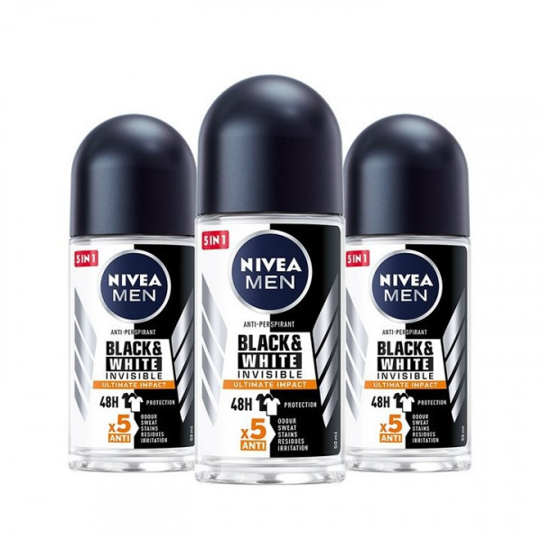 Lăn Khử Mùi Nivea Black&White Ngăn Vệt Ố Vàng (C50Ml)