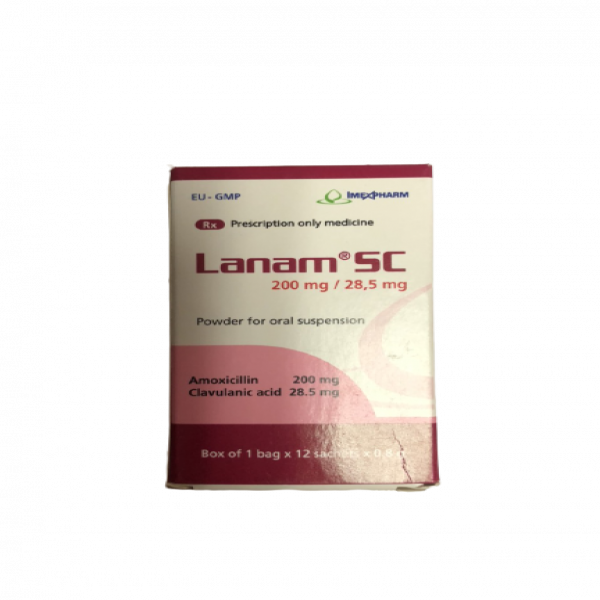 Lanam Sc 200Mg28.5Mg Imexpharm (H12Gói0.8Gr)