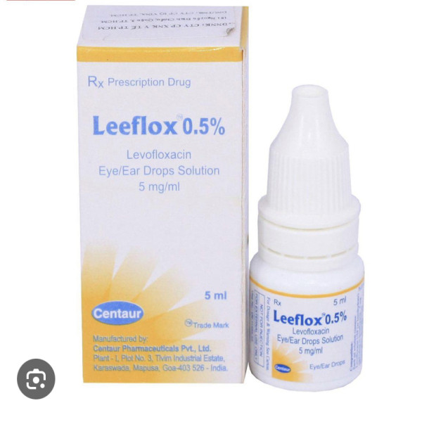 Leeflox 0.5% (Levofloxacin) Nhỏ Mắt _Ấn (Lọ5Ml)