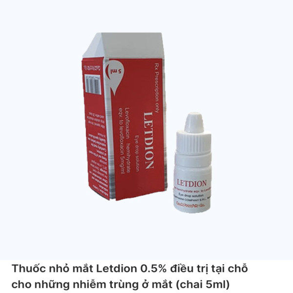 Letdion (Levo 0,5%) Nhỏ Mắt (Lọ5Ml)
