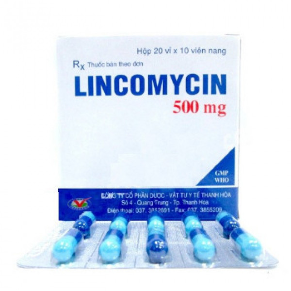 Lincomycin 500Mg Thanh Hóa (20 Vỉx 10 Viên)
