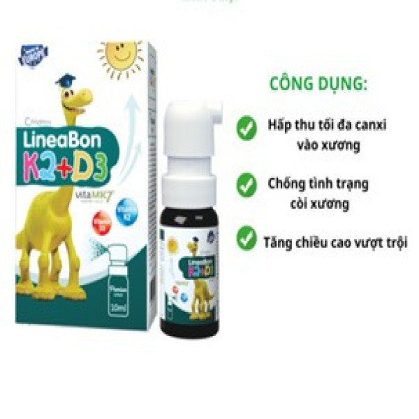 Lineabon K2+D3 Xịt _Slovenia (Lọ10Ml) Đắt
