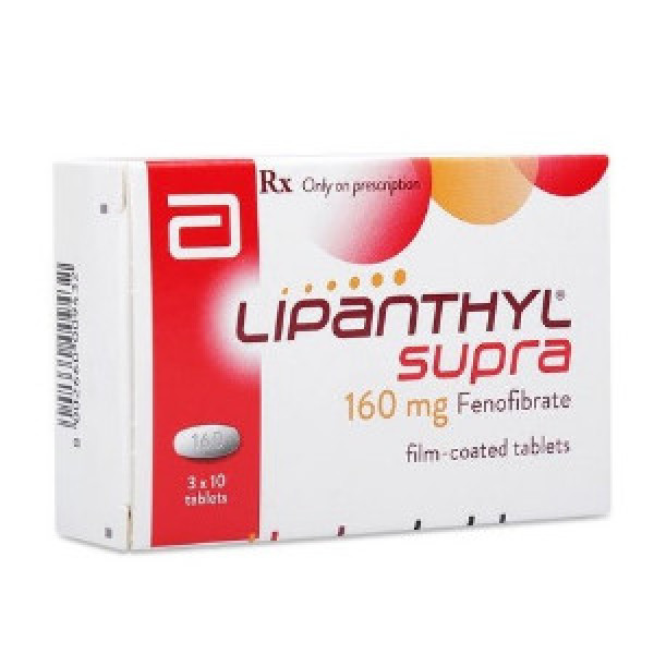 Lipanthyl Supra Fenofibrate 160Mg Abbott (H30V)