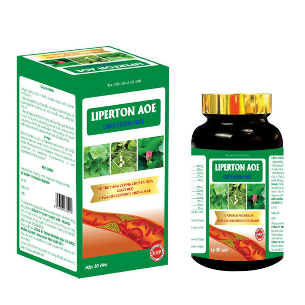 Liperton Aoe Cholessen Max Giảm Mỡ Máu _Mc (L30V)