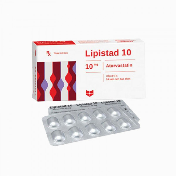 Lipistad 10Mg (Atorvastatin) _Stella (H5 Vỉ X 10V) To