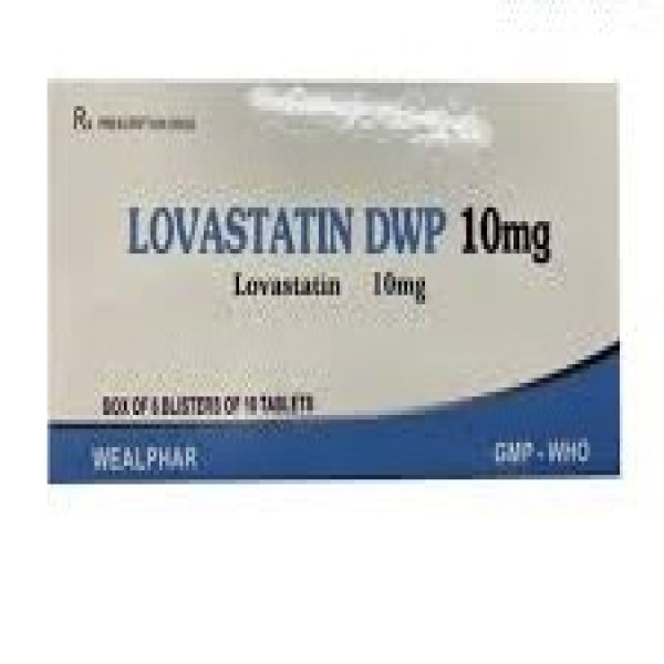 Lovastatin 10Mg Dwp _Wealphar (H6 Vỉ X 10V)