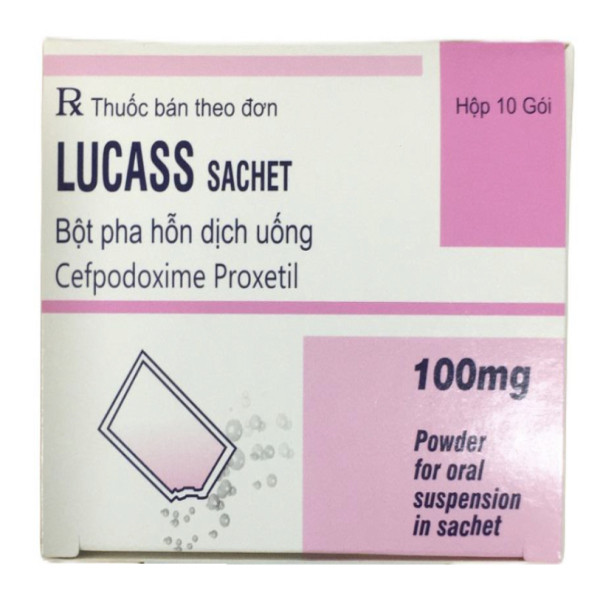Lucass 100Mg (Cefpodoxim) _Ấn (H10 Gói)