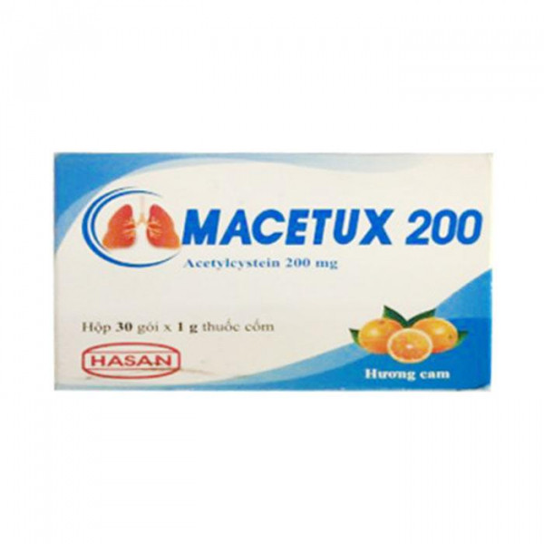 Macetux 200Mg (Acetylcystein) _Hasan (H30Gói1Gr)