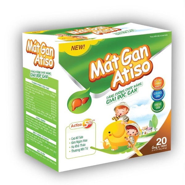 Bổ Gan Ống Mát Gan Actiso _ Xanh Hải Linh (H20 Ống)