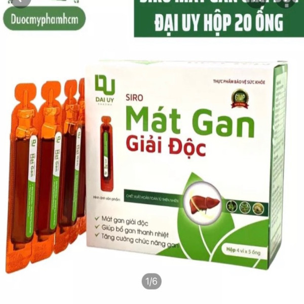 Bổ Gan Ống Mát Gan Giải Độc Ống Nhựa _Đại Uy (Hộp20 Ống)