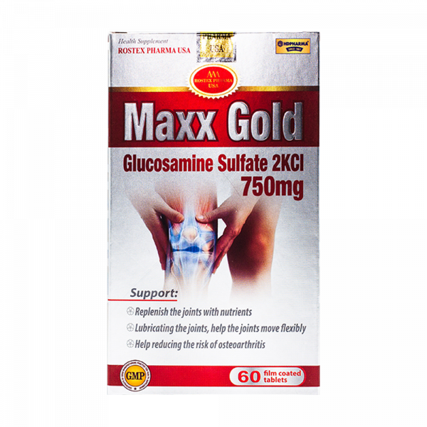 Maxx Gold Glucosamin Sulfat 2Kcl 750Mg Hd Pharma (H60V) (Đỏ)