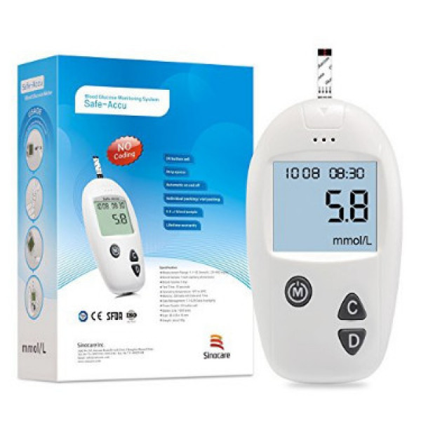Máy Thử Đường Huyết Safe - Accu (Máy+Kim+Que)(H/1C)