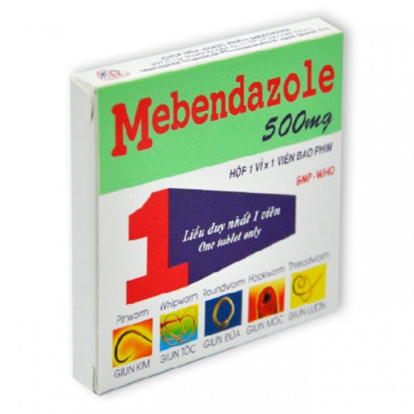 Mebendazol 500Mg _ Mkp (bán lốc 10hH1V) tẩy giun