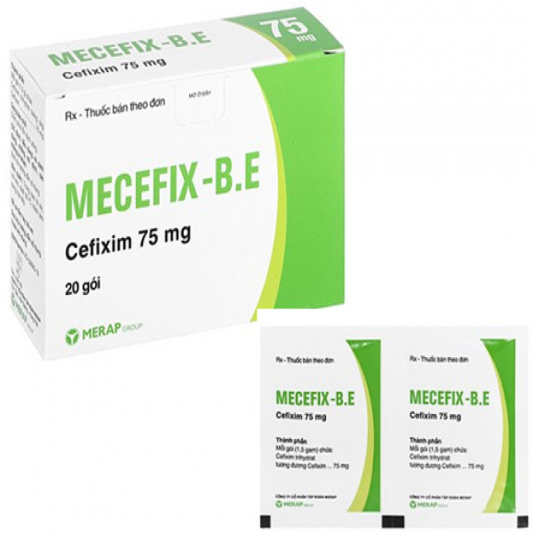 Mecefix Be 75Mg (Cefixim) _Merap (H20 Gói)