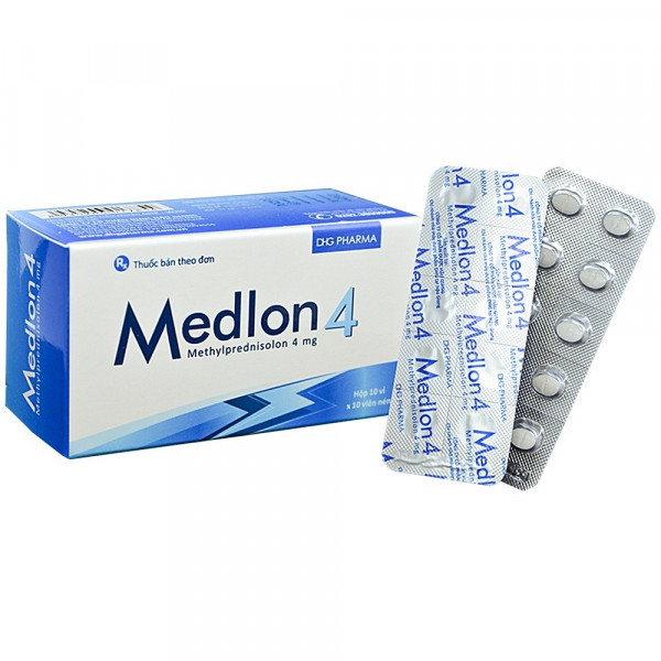 Medlon 4Mg (Methylpred 4Mg) _Hậu Giang (H100V)