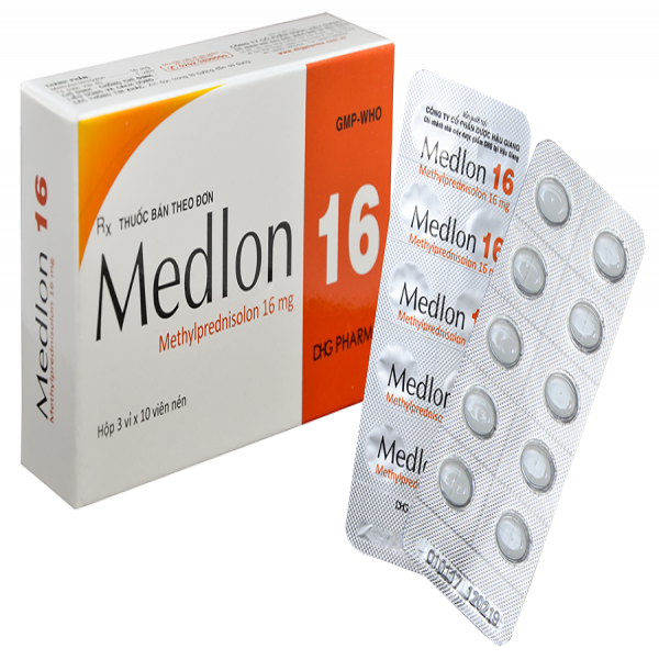 Medlon Methylpred 16Mg Hậu Giang (H30V)