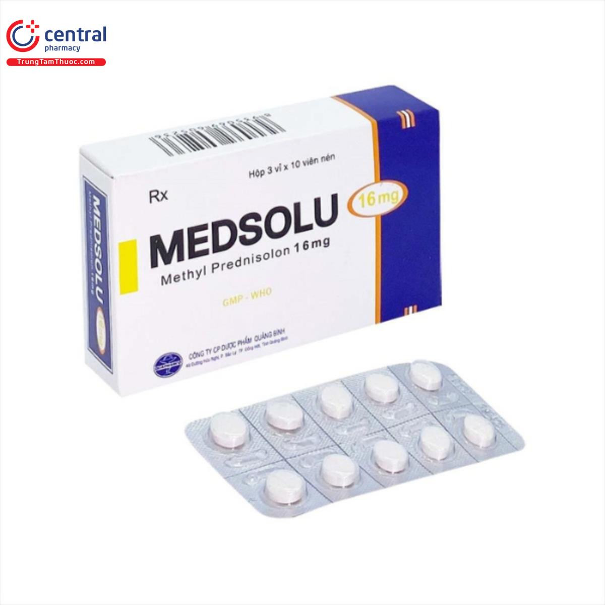 Medsolu 16mg (methylprednisolon 16mg) (H30v)
