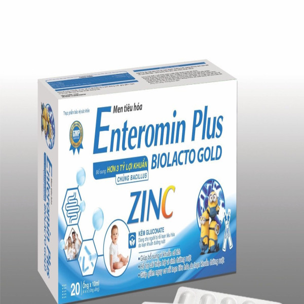 Men Enteromin Zinc Minion _Zn (H20 Ống)
