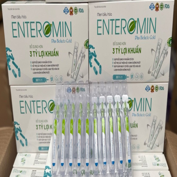 Men Enteromin Trắng 1 Lá _Chí Thiện (H20 Ống) K96H